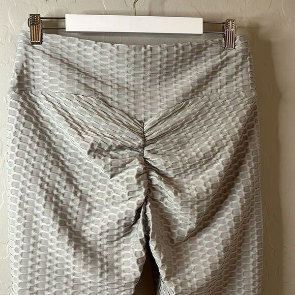 BRAZILIAN butt enhancing leggings textured fabric sexy TikTok slimming SZ XXL - Picture 5 of 11